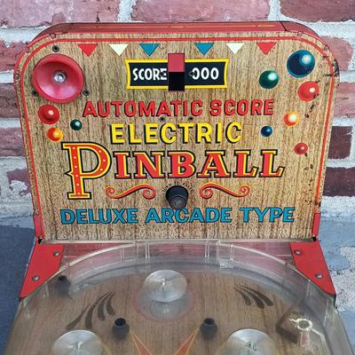 LOT 346: Marx Vintage Deluxe Arcade Type Electric Pinball