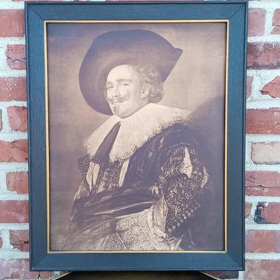 LOT 348: Vintage Regency-Style Gilded Glass Top End Table w/ Art Prints