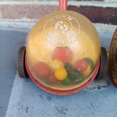 LOT 350: Hike Bike Vintage Tricycle with Fisher Price Toys