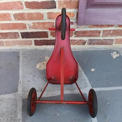 LOT 350: Hike Bike Vintage Tricycle with Fisher Price Toys