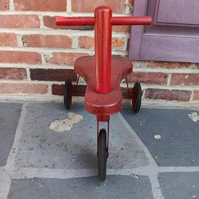 LOT 350: Hike Bike Vintage Tricycle with Fisher Price Toys