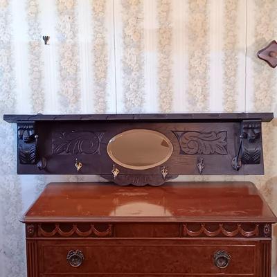 LOT 379: Antique Hanging Hall Tree