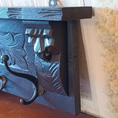 LOT 379: Antique Hanging Hall Tree