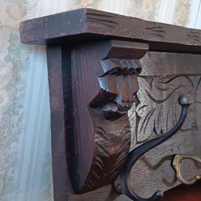 LOT 379: Antique Hanging Hall Tree