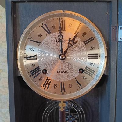 LOT 384: Gilbert 31-Days Wall Clock