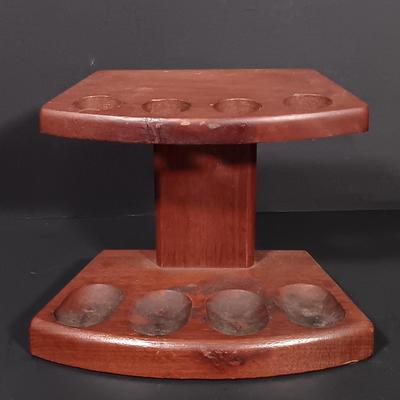 LOT 387: Collection of Pipes and Pipe Stands- Knockcrochery Lally Clay Pipe, Bruyere Garantie Pipe & More