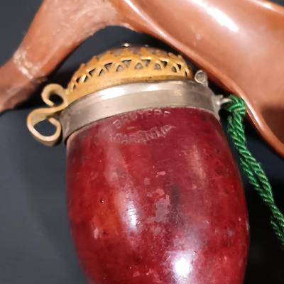 LOT 387: Collection of Pipes and Pipe Stands- Knockcrochery Lally Clay Pipe, Bruyere Garantie Pipe & More