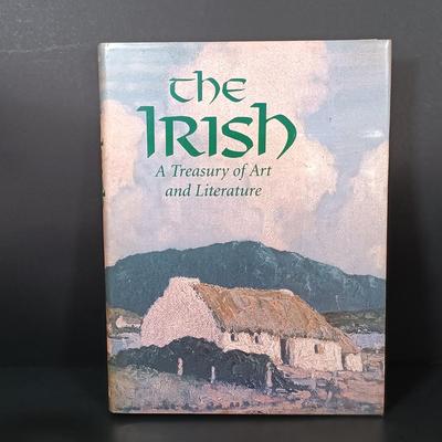 LOT 390: The Franklin Mint Carousel Clock, Danny Boy Poem Music Box Frame & 'The Irish' Coffee Table Book