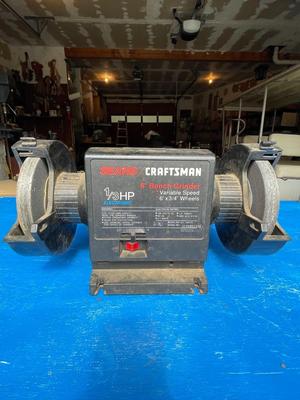 6 Inch Bench Grinder - works