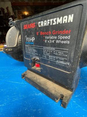 6 Inch Bench Grinder - works