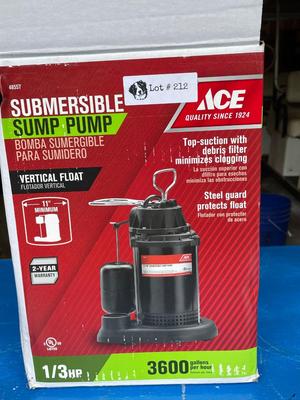 Sump Pump - works