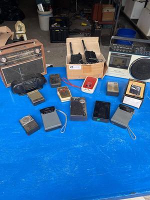 Lot of Transistor Radios and Walky Talkies - works