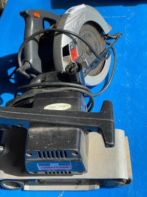 Belt Sander/Skill Saw - works