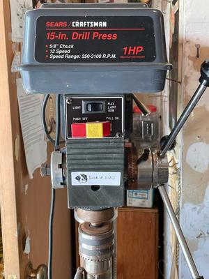 15" Drill Press - works