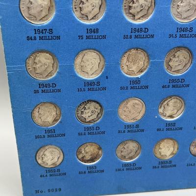 LOT 82J: Roosevelt Dime Collection (48) 90% Silver