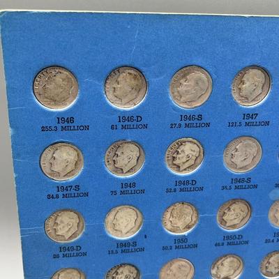 LOT 82J: Roosevelt Dime Collection (48) 90% Silver