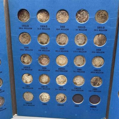 LOT 82J: Roosevelt Dime Collection (48) 90% Silver