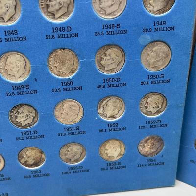 LOT 82J: Roosevelt Dime Collection (48) 90% Silver