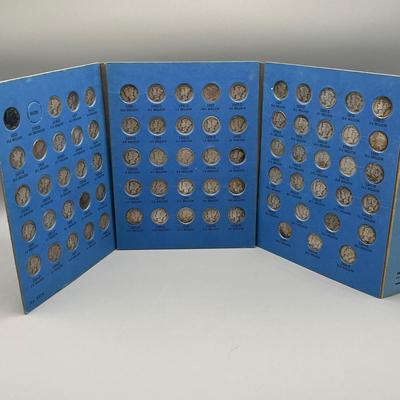 LOT 83J: "Mercury" Head Dime Collection (76) 90% Silver