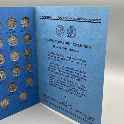 LOT 83J: "Mercury" Head Dime Collection (76) 90% Silver