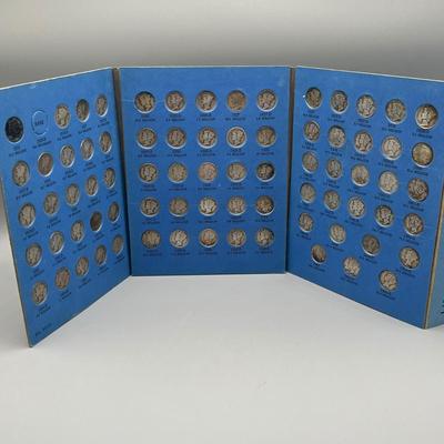 LOT 83J: "Mercury" Head Dime Collection (76) 90% Silver