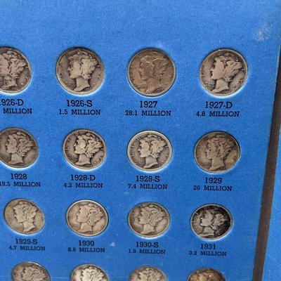 LOT 83J: "Mercury" Head Dime Collection (76) 90% Silver