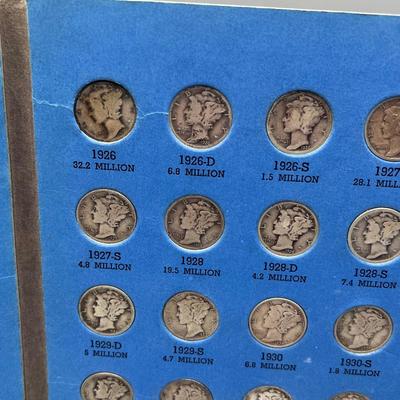 LOT 83J: "Mercury" Head Dime Collection (76) 90% Silver