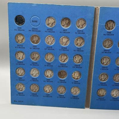 LOT 83J: "Mercury" Head Dime Collection (76) 90% Silver