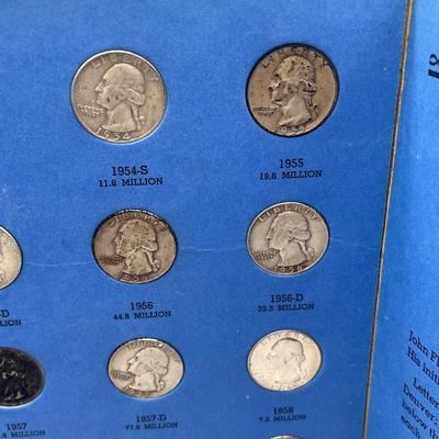LOT 85J: Washington Head Quarter Collection 1946-1959 (36) 90% Silver