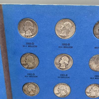 LOT 85J: Washington Head Quarter Collection 1946-1959 (36) 90% Silver