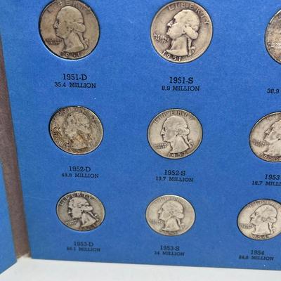 LOT 85J: Washington Head Quarter Collection 1946-1959 (36) 90% Silver