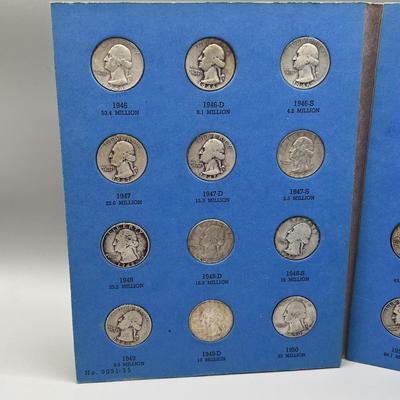 LOT 85J: Washington Head Quarter Collection 1946-1959 (36) 90% Silver