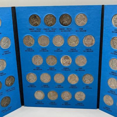 LOT 90J: Jefferson Nickel Collection 1938-1961 / Including Wartime Silver Nickels & Buffalo Nickel
