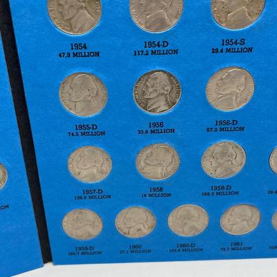 LOT 90J: Jefferson Nickel Collection 1938-1961 / Including Wartime Silver Nickels & Buffalo Nickel
