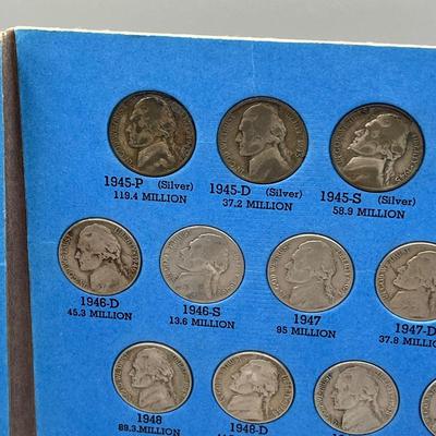 LOT 90J: Jefferson Nickel Collection 1938-1961 / Including Wartime Silver Nickels & Buffalo Nickel