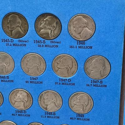 LOT 90J: Jefferson Nickel Collection 1938-1961 / Including Wartime Silver Nickels & Buffalo Nickel