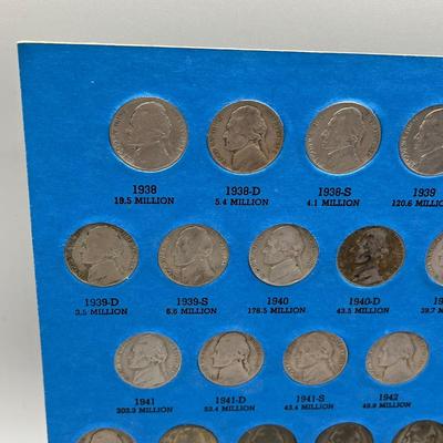 LOT 90J: Jefferson Nickel Collection 1938-1961 / Including Wartime Silver Nickels & Buffalo Nickel