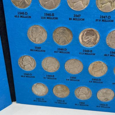 LOT 90J: Jefferson Nickel Collection 1938-1961 / Including Wartime Silver Nickels & Buffalo Nickel