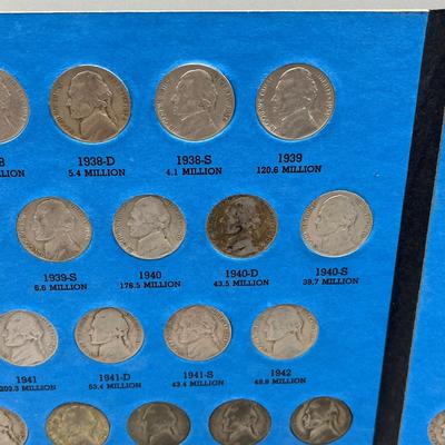 LOT 90J: Jefferson Nickel Collection 1938-1961 / Including Wartime Silver Nickels & Buffalo Nickel