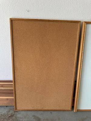 FOLDING DRAFTING TABLE, DRY ERASE AND CORK BOARDS