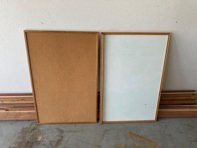 FOLDING DRAFTING TABLE, DRY ERASE AND CORK BOARDS