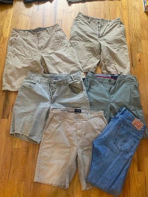 MENS SHORTS AND LEVI’S 505 JEANS