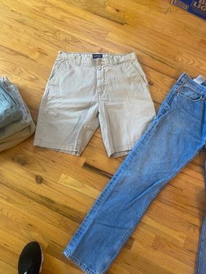 MENS SHORTS AND LEVI’S 505 JEANS
