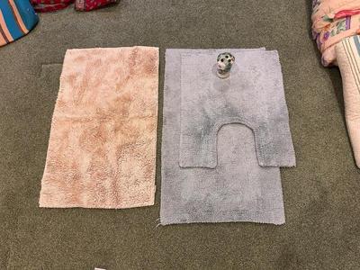 CERAMIC TOOTH BRUSH HOLDER & BATHROOM RUGS