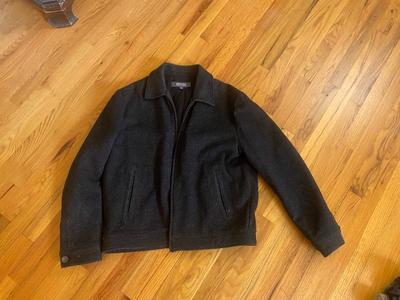 MEN’S KENNETH COLE COAT-XL, L.L. BEAN WOOL SWEATER-L, & SOFT FLEECE PULLOVER -XL