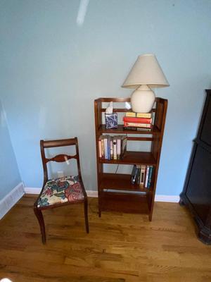 CUTE LITTLE FOLDABLE BOOK SHELF WITH BOOKS, LAMP AND CHAIR