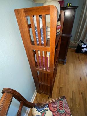 CUTE LITTLE FOLDABLE BOOK SHELF WITH BOOKS, LAMP AND CHAIR