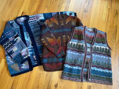 RALPH LAUREN, ICELAND DESIGN & ARTESANIA SORATA 100% WOOL SWEATERS