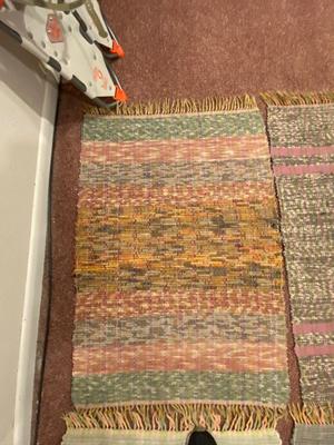 4) 26x32 HAND WOVEN RUGS