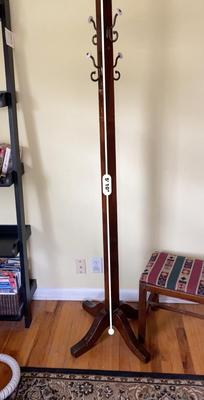 VINTAGE VANITY STOOL AND COAT TREE